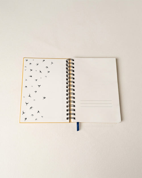Caderno Espiral Andorinhas
